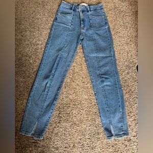 stradivarius Skinny Jeans in Light Blue Wash